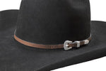 Smooth Brown Leather Hatband